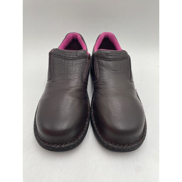 WOLVERINE BAILEY Women's USED Steel-Toe Slip On Work Shoe Brown US Size 10 - Picture 6 of 11
